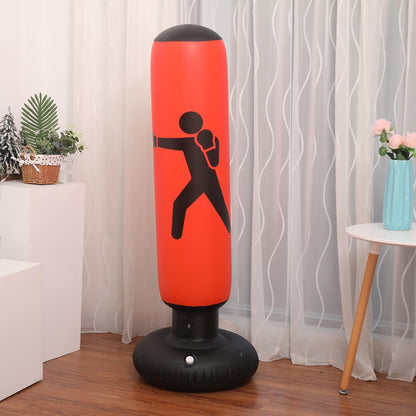 Inflatable Punching Bag Free Standing Boxing Post Boxing Column