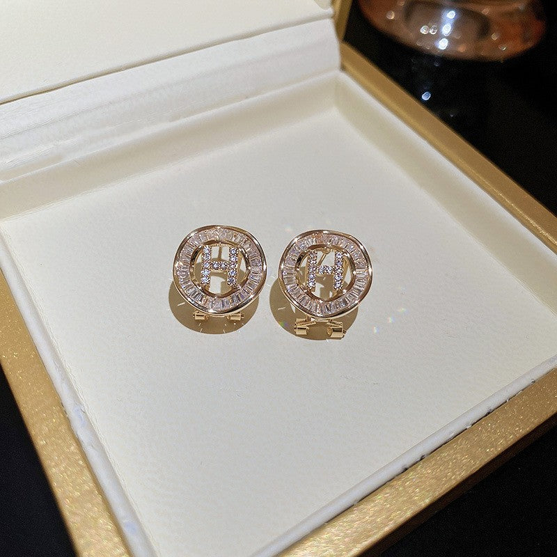 South Korea high-class sense of light luxury earrings