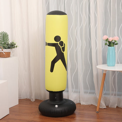 Inflatable Punching Bag Free Standing Boxing Post Boxing Column